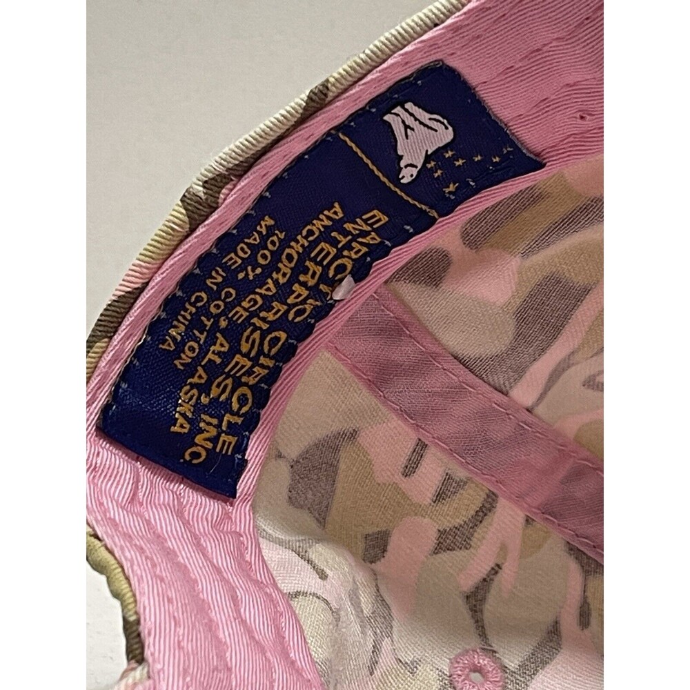 Alaska Head Gear "Alaska@ Embroidered Adjustable Hat Pink/Camo NWT - Picture 11 of 11